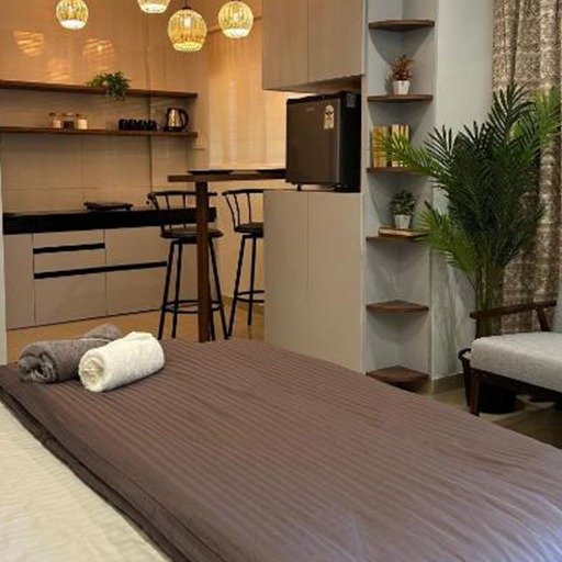 modern living space studio apartment Pune