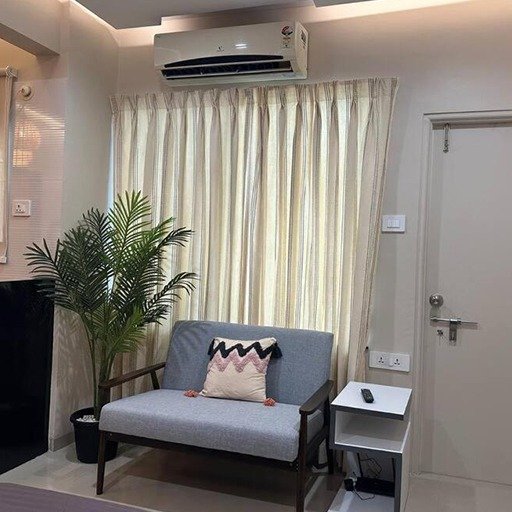 modern living space studio apartment Pune